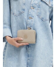 KIPLING MONEY LOVE Portefeuille moyen signature beige en relief - Portefeuilles Femme - 6