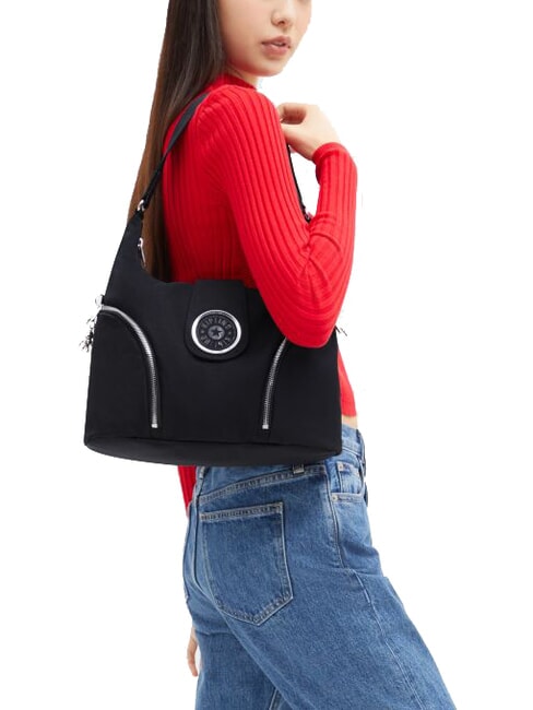 ILIE Sac à bandoulière avec bandoulière Épice noire - Sacs pour Femme