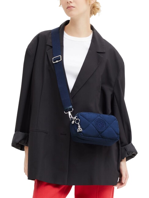 MILDA Sac bandoulière matelassé courtepointe bleue aérée - Sacs pour Femme