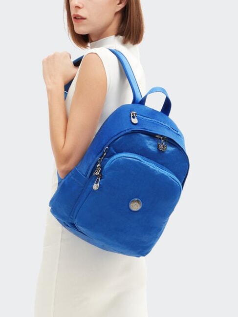 DELIA M Sac à dos bleu satiné - Sacs pour Femme