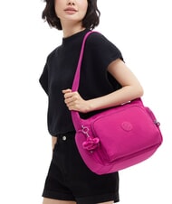KIPLING GABB Grand sac à bandoulière fuchsia éclatant - Sacs pour Femme - 7