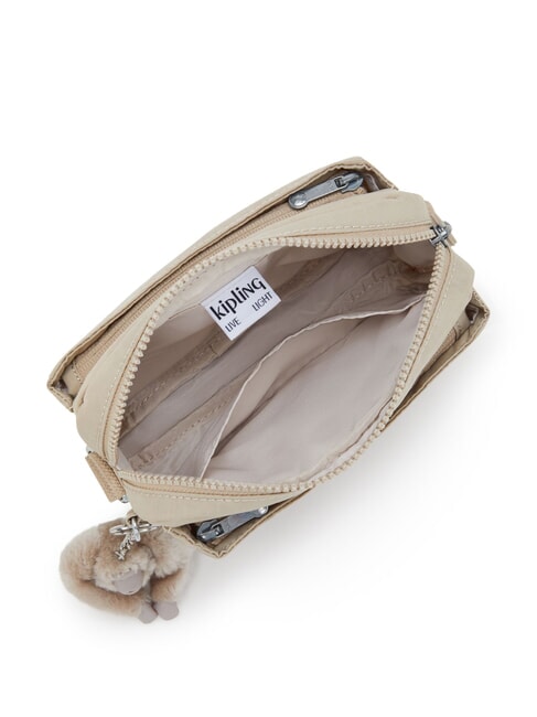 ABANU S sac d'épaule signature beige en relief - Sacs pour Femme