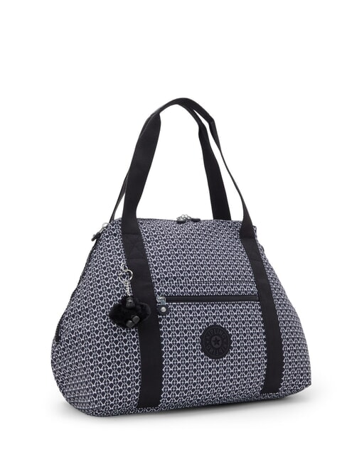 ART Grand sac à bandoulière impression de signature - Sacs pour Femme