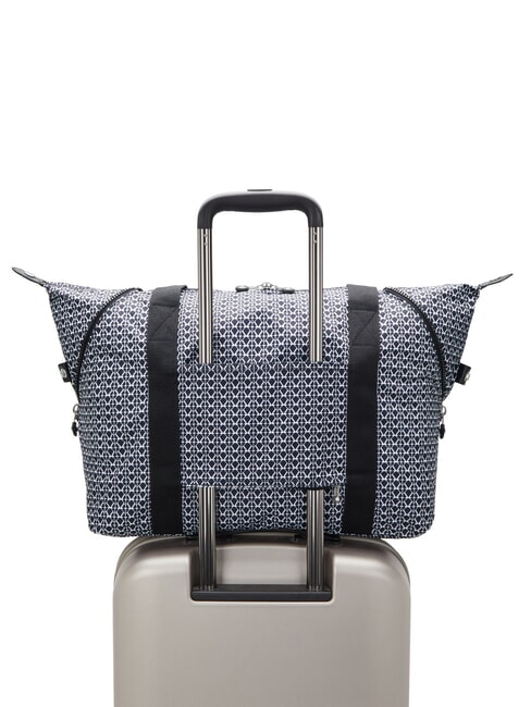 ART Grand sac à bandoulière impression de signature - Sacs pour Femme