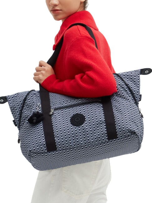 ART Grand sac à bandoulière impression de signature - Sacs pour Femme