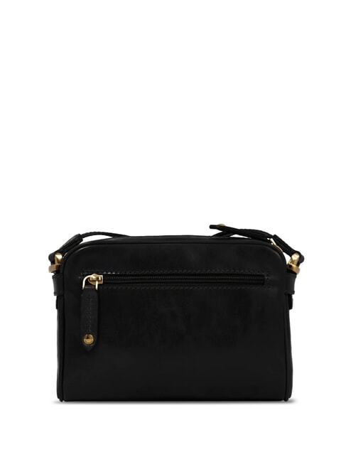 STORY Mini sac port&eacute; &eacute;paule en cuir black Gold - Sacs pour Femme