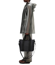 RAINS TOTE BAG Sac &agrave; bandouli&egrave;re, avec bandouli&egrave;re noir - Sacs pour Femme - 4