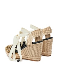GUESS CYRENAM  Sandales espadrilles hautes NOIR - Chaussures Femme - 3