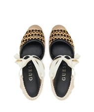 GUESS CYRENAM  Sandales espadrilles hautes NOIR - Chaussures Femme - 4