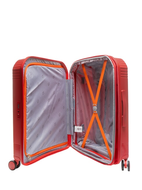 LIGHT POP 2 Valise extensible de taille moyenne jujube rouge - Valises Rigides