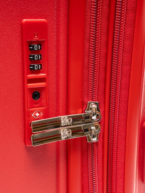 LIGHT POP 2 Valise extensible de taille moyenne jujube rouge - Valises Rigides