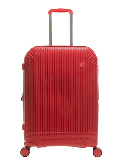 LIGHT POP 2 Lot de 3 trolleys : cabine, moyen et grand extensible jujube rouge - Ensemble Valises