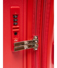 LESAC LIGHT POP 2 Lot de 3 trolleys : cabine, moyen et grand extensible jujube rouge - Ensemble Valises - 8