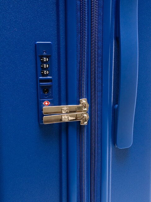 LIGHT POP 2 Grand chariot extensible bleu marine - Valises Rigides