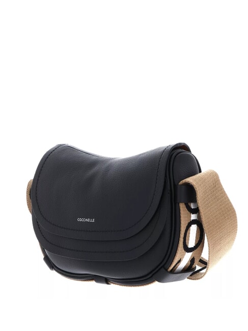 RAQUEL S Mini sac bandoulière en cuir noir/cuir - Sacs pour Femme