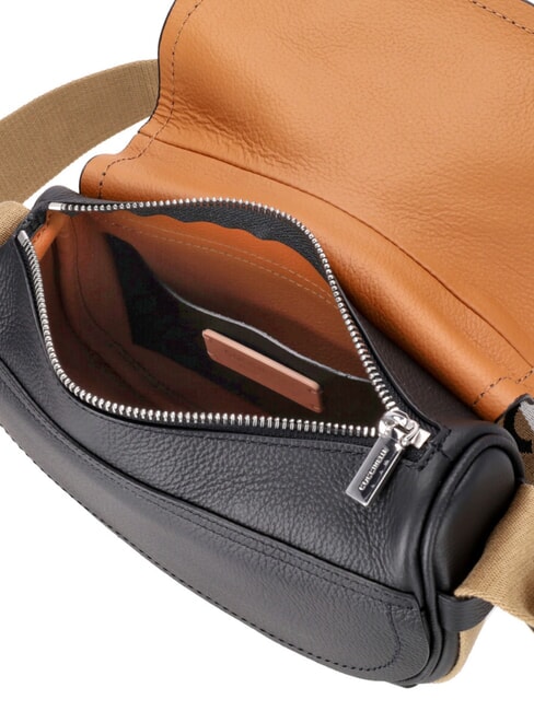 RAQUEL S Mini sac bandoulière en cuir noir/cuir - Sacs pour Femme