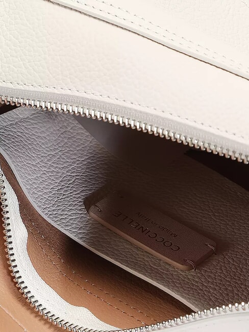 RAQUEL S Mini sac bandouli&egrave;re en cuir blanc/peau - Sacs pour Femme