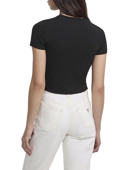 SS CN EMB STAR  T-shirts jetbla - T-shirt