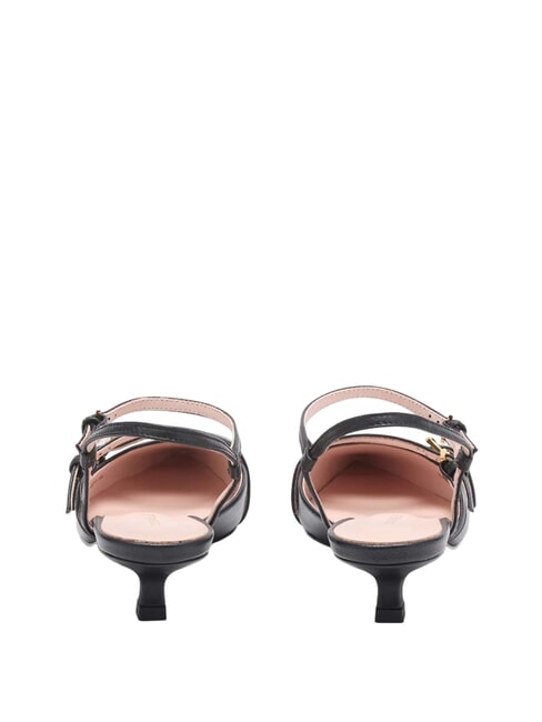 FERNANDA Chaussures à bride arrière en cuir Noir - Chaussures Femme