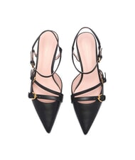 COCCINELLE FERNANDA Chaussures à bride arrière en cuir Noir - Chaussures Femme - 4