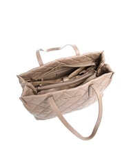 MARIO VALENTINO OCARINA Sac shopping matelassé taupe - Sacs pour Femme - 4