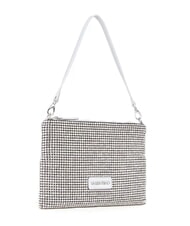 MARIO VALENTINO NABILAH Pochette avec strass et bandouli&egrave;re argent - Sacs pour Femme - 3
