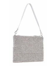 MARIO VALENTINO NABILAH Pochette avec strass et bandouli&egrave;re argent - Sacs pour Femme - 4