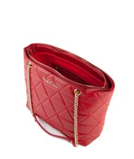 MARIO VALENTINO CARNABY Sac shopping matelassé rouge - Sacs pour Femme - 3