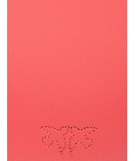 PINKO HALF MOON BABY Sac bandoulière en cuir corail. épicé-or antique - Sacs pour Femme - 5