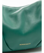 BORBONESE BLOOM  Sac à bandoulière en cuir forêt - Sacs pour Femme - 3