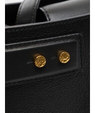 BORBONESE ARMOR  Sac à main, avec bandoulière, en cuir Noir - Sacs pour Femme - 3