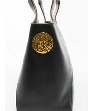 BORBONESE MEDAILLE  Sac à bandoulière en cuir Noir - Sacs pour Femme - 4