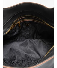 BORBONESE MEDAILLE  Sac à bandoulière en cuir Noir - Sacs pour Femme - 6