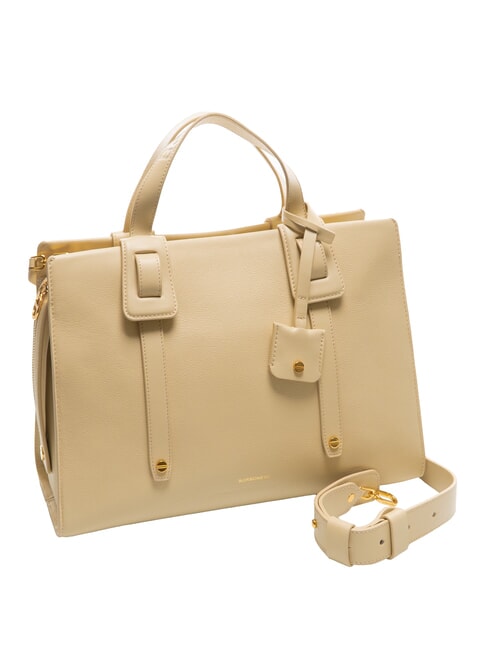 DEJEUNER  Sac à main, avec bandoulière, en cuir sable - Sacs pour Femme