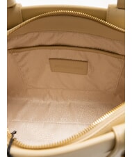 BORBONESE DEJEUNER  Sac à main, avec bandoulière, en cuir sable - Sacs pour Femme - 5