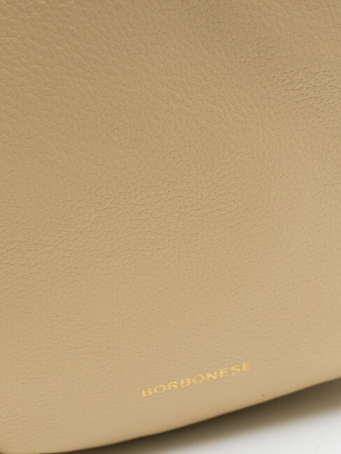 BLOOM Sac à bandoulière en cuir sable - Sacs pour Femme