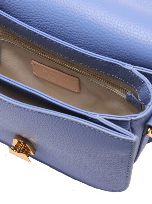 DEW Sac bandoulière en cuir martelé bleu - Sacs pour Femme