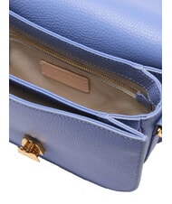 COCCINELLE DEW Sac bandoulière en cuir martelé bleu - Sacs pour Femme - 5