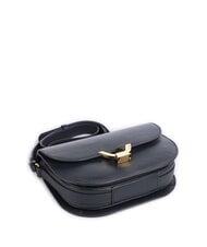 COCCINELLE DEW Sac bandouli&egrave;re en cuir martel&eacute; bleu nuit - Sacs pour Femme - 3