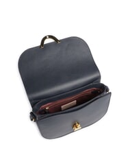 COCCINELLE DEW Sac bandouli&egrave;re en cuir martel&eacute; bleu nuit - Sacs pour Femme - 4