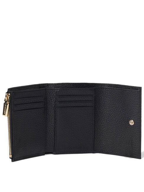 METALLIC SOFT  Petit portefeuille en cuir Noir - Portefeuilles Femme