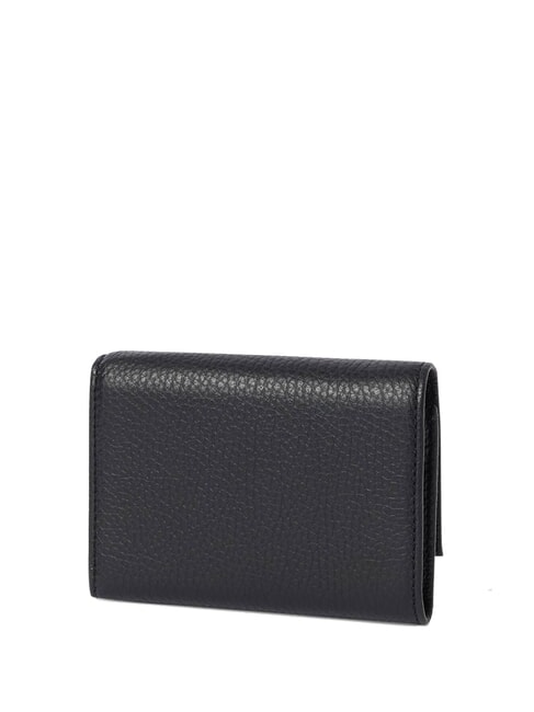 METALLIC SOFT  Petit portefeuille en cuir Noir - Portefeuilles Femme