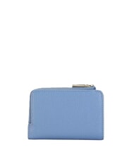 COCCINELLE METALLIC SOFT Petit portefeuille en cuir bleu - Portefeuilles Femme - 3