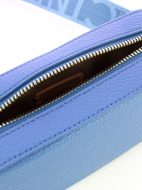 TEBE Sac &agrave; bandouli&egrave;re en cuir textur&eacute; bleu - Sacs pour Femme