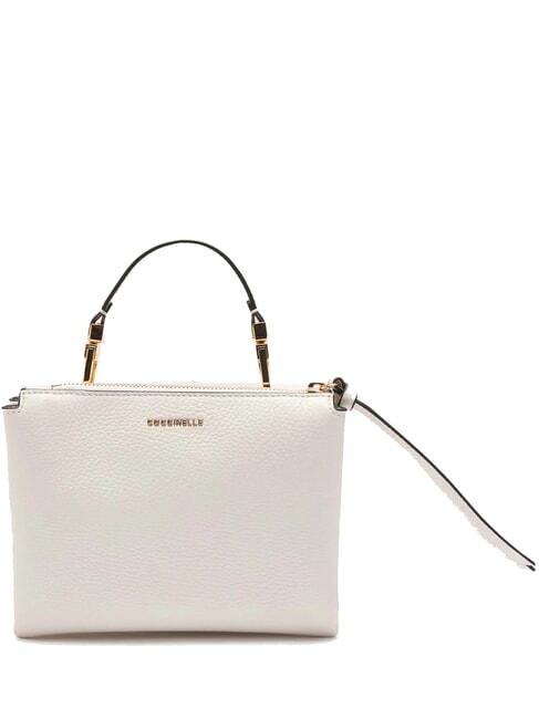 ARLETTIS Mini sac en cuir textur&eacute; blanc - Sacs pour Femme