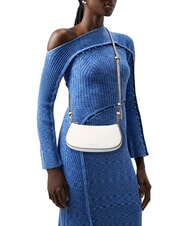 COCCINELLE MERVEILLE Sac &agrave; bandouli&egrave;re en cuir textur&eacute; blanc - Sacs pour Femme - 4