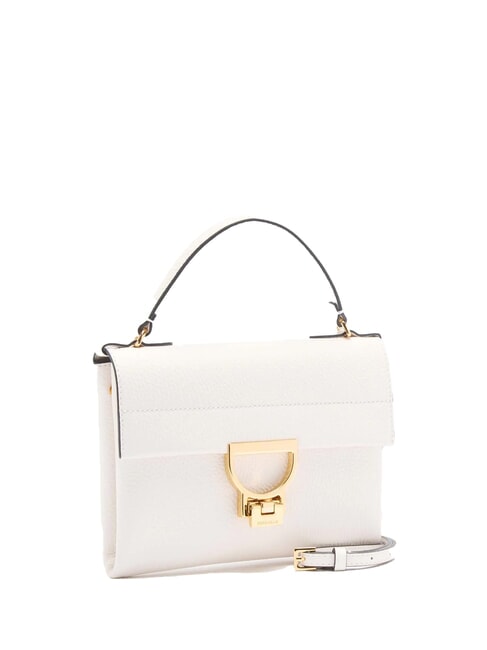 ARLETTIS Mini sac en cuir textur&eacute; blanc - Sacs pour Femme