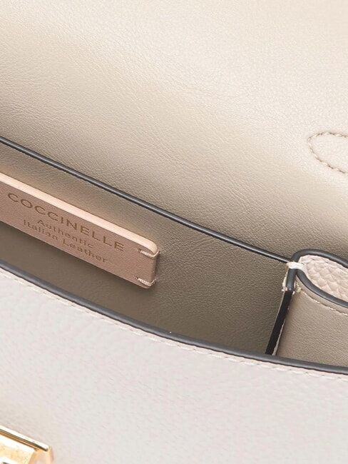 ARLETTIS Mini sac en cuir textur&eacute; blanc - Sacs pour Femme