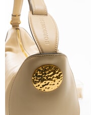 BORBONESE MEDAILLE  Sac à bandoulière en cuir sable - Sacs pour Femme - 5
