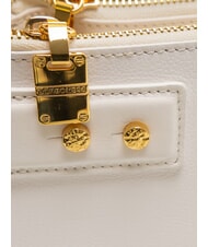 BORBONESE ARMOR Sac à bandoulière en cuir blanc - Sacs pour Femme - 3